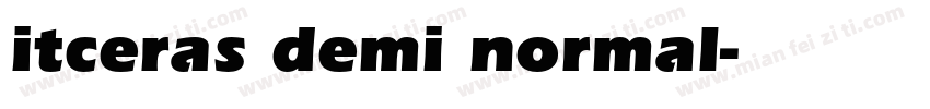 itceras demi normal字体转换